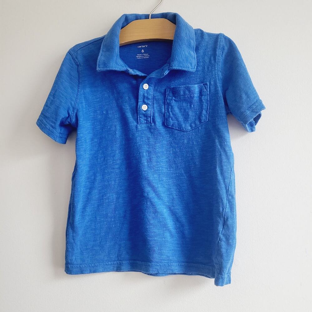 Carter's blue polo size 6